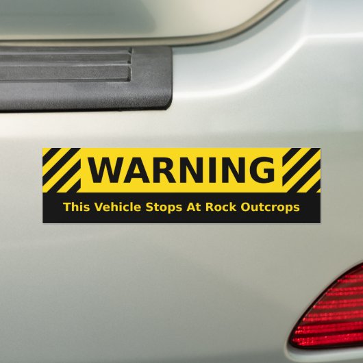 Geologie Humor Bumpersticker (Op auto)