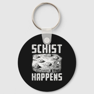 Geologie humor ontwerp voor rotswetenschap fans sleutelhanger