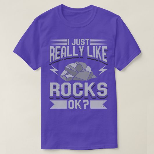 Geologie ik hou echt van Rocks T-shirt (Design voorkant)