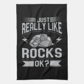 Geologie - ik hou echt van Rocks Theedoek (Verticaal)