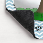 Geologie is een Blast! Cartoon Volcano Muismat (Hoek)