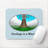 Geologie is een Blast! Cartoon Volcano Muismat (Met muis)