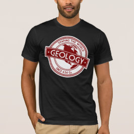 Geologie Logo- De wereld vorm geven (Noord-Amerika T-shirt