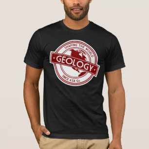 Geologie Logo- De wereld vorm geven (Noord-Amerika T-shirt