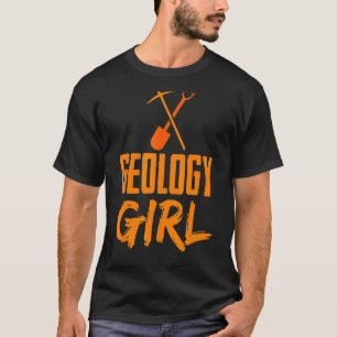 Geologie Meisje Steen Geologen Geoloog Rock T-shirt