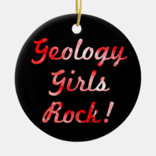 Geologie Meisjes Rock! Keramische ornament