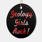 Geologie Meisjes Rock! Keramische ornament (Links)