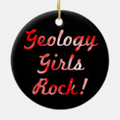 Geologie Meisjes Rock! Keramische ornament (Achterkant)