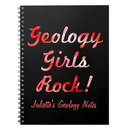 Geologie Meisjes Rock! Notitieboek (Voorkant)
