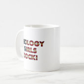 Geologie Meisjes Rock! (Vlag VS) Koffiemok (Voorkant links)