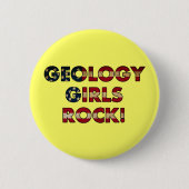 Geologie Meisjes Rock! (Vlag VS) Ronde Button 5,7 Cm (Voorkant)