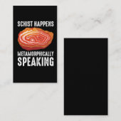 Geologie Minerale Geode Scientist Funny Geoloog Visitekaartje (Voorkant / Achterkant)