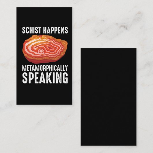 Geologie Minerale Geode Scientist Funny Geoloog Visitekaartje (Voorkant / Achterkant)