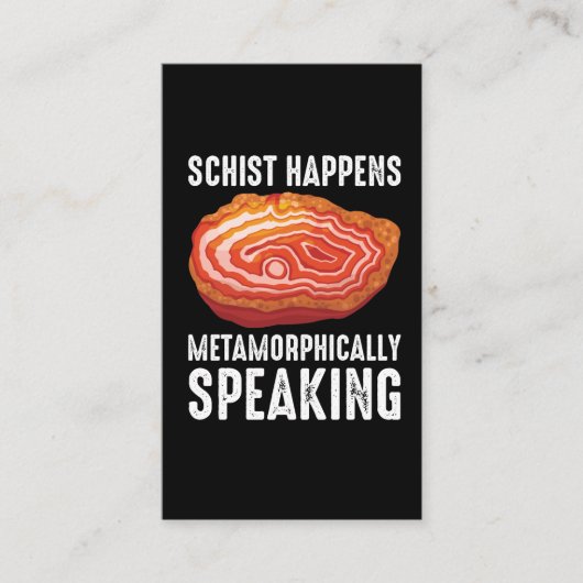 Geologie Minerale Geode Scientist Funny Geoloog Visitekaartje (Voorkant)