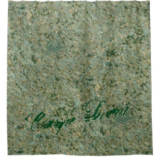Geologie Natuur Foto Green Rock Texture any Text Douchegordijn (Voorkant)