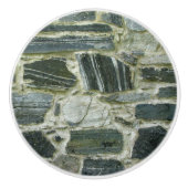 Geologie Oude Stone Wall Keramische Knop (Voorkant)