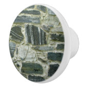 Geologie Oude Stone Wall Keramische Knop (Rechts)