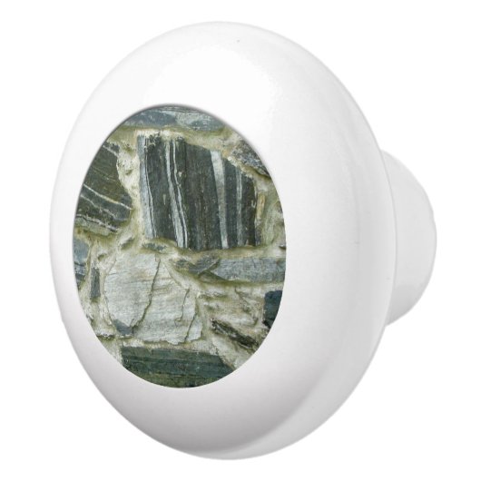 Geologie Oude Stone Wall Keramische Knop (Rechts)