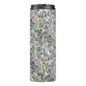 Geologie Pastel Rock Textuur Custom Name Thermosbeker (Achterkant)