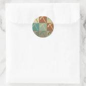 Geologie Pop Kunst Ronde Sticker (Tas)