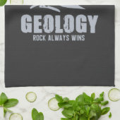 Geologie - Rock Always Wins Theedoek (Gevouwen)