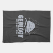 Geologie - Rock Always Wins Theedoek (Horizontaal)