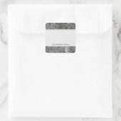 Geologie Rock Grey Graniet met Tekst Label (Tas)