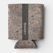 Geologie Rock Textuur met Naam Blikjeskoeler (Voorkant)