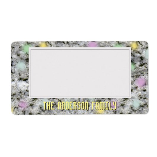 Geologie Rock Textuur Opslag Sticker (Voorkant)
