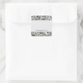 Geologie Rock White Graniet met elk Text Label (Tas)