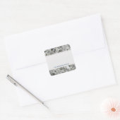 Geologie Rock White Graniet met elk Text Label (Envelop)