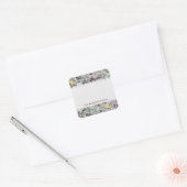 Geologie Rock White Graniet Pastel met Tekst Label (Envelop)