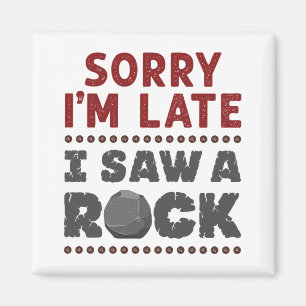 Geologie Rockhound Sorry dat ik te laat ben om een Magneet