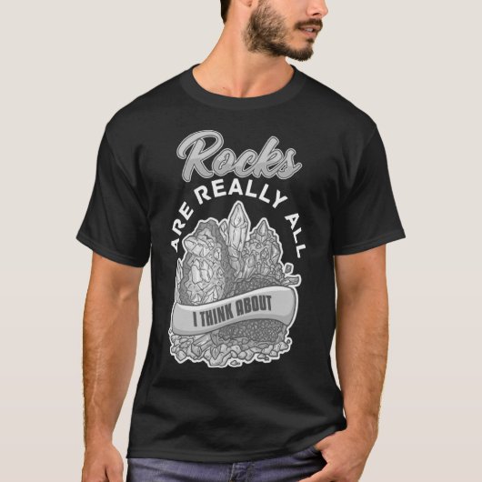 Geologie Rockhounding Rock Geode Geoloog Collecto T-shirt (Voorkant)
