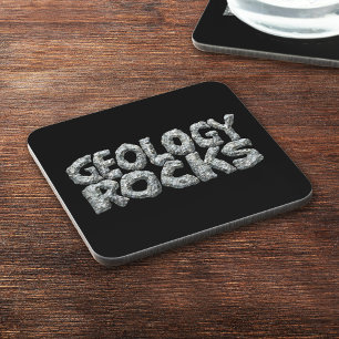 Geologie Rocks - Aardwetenschappen Woordspeling Bier Onderzetter