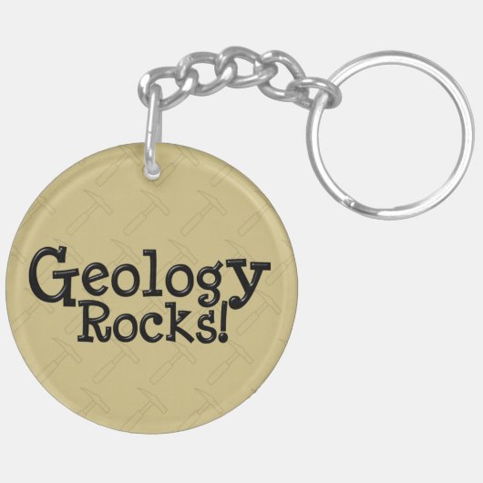 Geologie Rocks! Acryl Sleutelhanger (Achterkant Links)