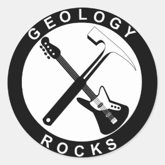 Geologie Rocks Adhesive Ronde Sticker