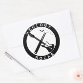 Geologie Rocks Adhesive Ronde Sticker (Envelop)