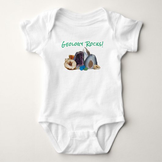 Geologie Rocks. Baby Jumper Romper (Voorkant)