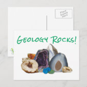 Geologie Rocks. Briefkaart (Voorkant / Achterkant)