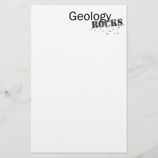 Geologie, Rocks. Briefpapier (Voorkant)