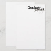 Geologie, Rocks. Briefpapier (Voorkant / Achterkant)