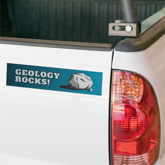 Geologie Rocks. Bumpersticker (Op Truck)
