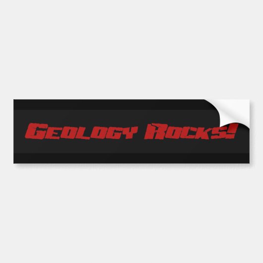 Geologie Rocks. Bumpersticker (Voorkant)