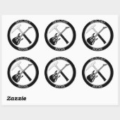 Geologie Rocks Classic Round Sticker (L) (Vel)