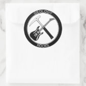 Geologie Rocks Classic Round Sticker (L) (Tas)