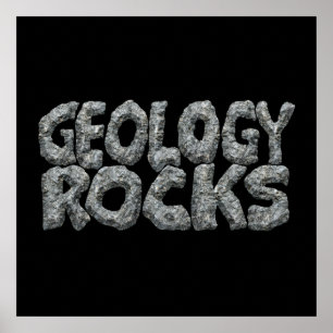 Geologie Rocks - Earth Science Pun Poster
