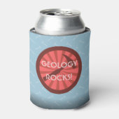 Geologie Rocks! hamerbadge Blikjeskoeler (Blikje Voorkant)