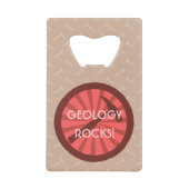 Geologie Rocks! hamerbadge Creditkaart Flessenopener (Voorkant)