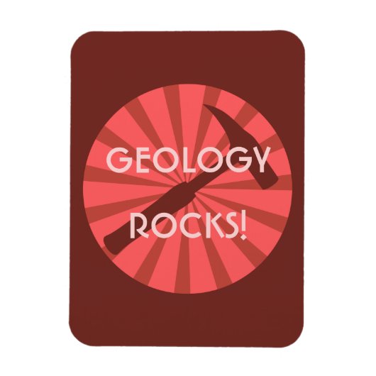 Geologie Rocks! hamerbadge Magneet (Verticaal)